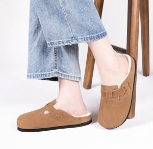 Women’s Fuzzy Suede Clogs