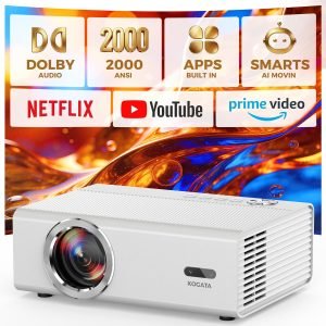 Smart Projector with WiFi and Bluetooth