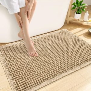 Smiry Waffle Bath Mat (30×20) 