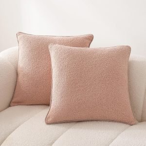 Amazon Basics Boucle Throw Pillow Covers for Couch