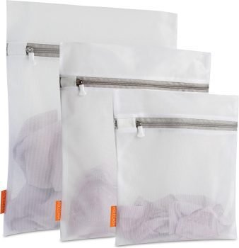 3Pcs Mesh Laundry Bags with Sturdy Zipper