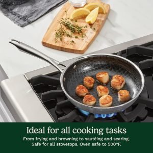 Cuisinart FusionElite+ Hybrid Nonstick Tri-Ply Stainless Steel Skillet