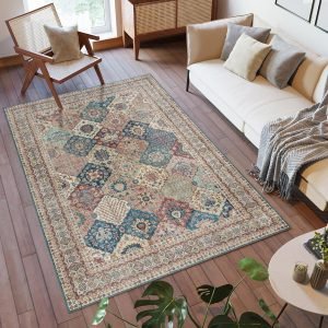 Gertmenian Indoor Boho Area Rug – 8×10 Large