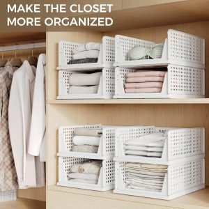 6 Pack Closet Organizers Storage Bins