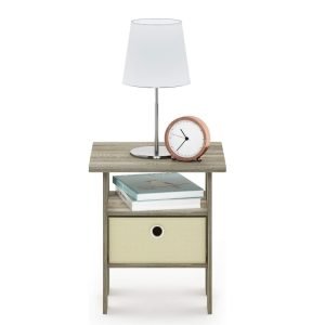 Night Stand with Open Shelves