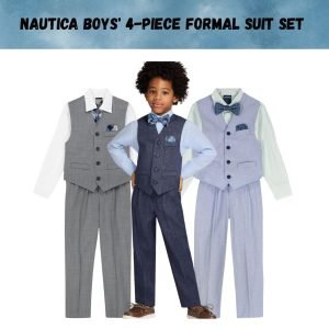 Nautica Boys’ 4-piece Formal Suit Set