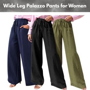 Wide Leg Palazzo Pants for Women