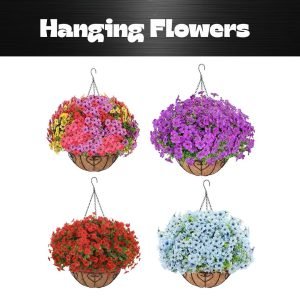LetuoClips Outdoor Hanging Flowers
