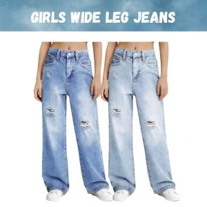 Girls Wide Leg Jeans