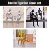 3 pc. Abstract Family Figurine Décor Set