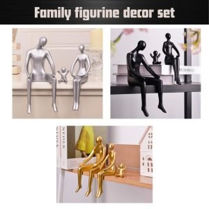 3 pc. Abstract Family Figurine Décor Set