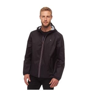 Tommy Hilfiger Men’s Hooded Rain Jacket