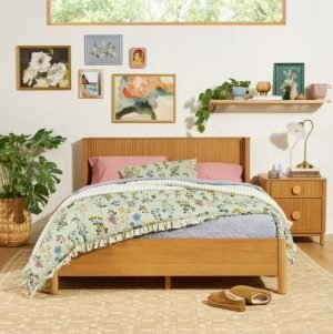 Beautiful by Drew Barrymore Wrap Me Up Fluted Queen Bed