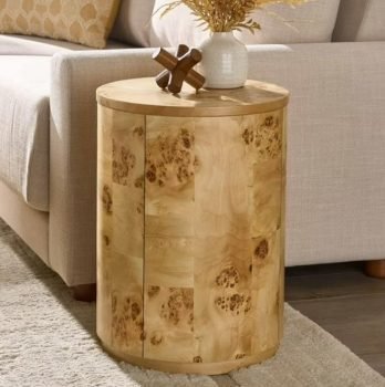 Better Homes & Gardens Burlwood Round End Table At Walmart !!