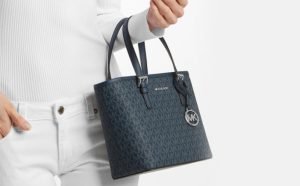 Michael Kors Jet Set Travel Extra-Small Logo Top-Zip Tote Bag