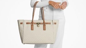 Michael Kors Hamilton Moderne Large Signature Logo Tote Bag