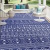 Reversible Waterproof Outdoor Plastic Straw Rug