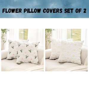 Flower Pillow Covers Set of 2