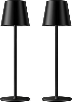 Cordless Table Lamp Rechargeable Black
