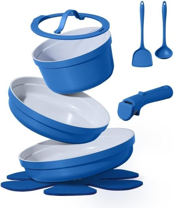 CAROTE 9pcs Pots and Pans Set