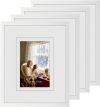 White Picture Frames 4 Pack – 8*10 size !