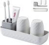 Toothbrush Holders Set White