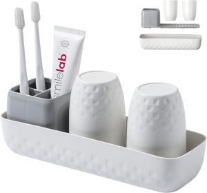 Toothbrush Holders Set White