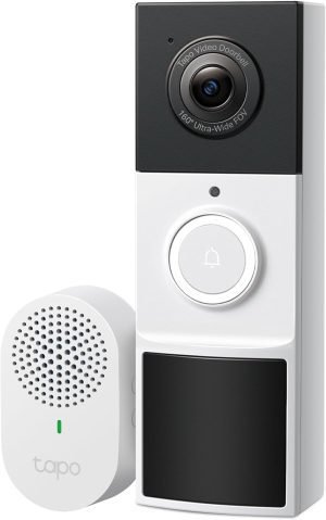 Wireless Smart Video Doorbell with Chime 2K 