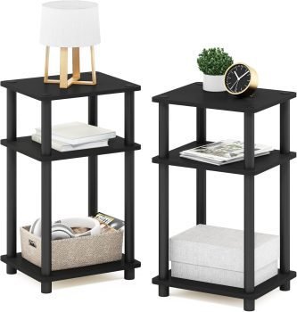 3-Tier Turn-N-Tube End Table 2-Pack