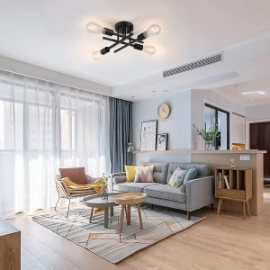 4-Light Semi Flush Mount Ceiling Light Fixture