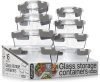 Glass Food Storage Containers with Lids 16-Piece Set 