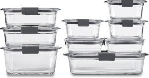 Rubbermaid Brilliance Glass Food Storage Containers 