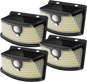 New Solar Motion Sensor Lights 120 LEDs 
