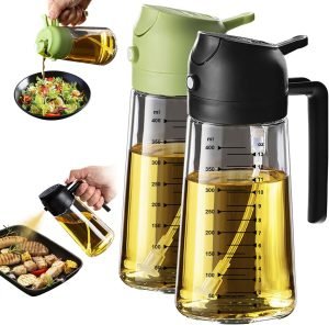 16oz/470ml Glass Olive Oil Sprayer for Cooking