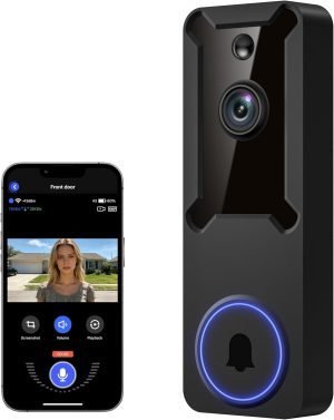 Wireless Wi-Fi Video Doorbell Camera 1080P 