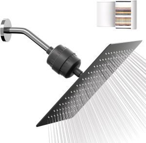 Filtered Shower Head with 20-Stage Shower Filter
