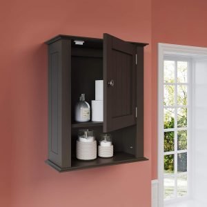 Ashland Espresso Wall Mount Bathroom Cabinet