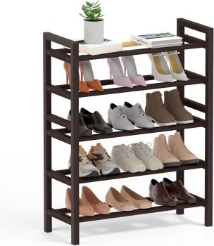 Bamboo Shoe Rack for Closet 