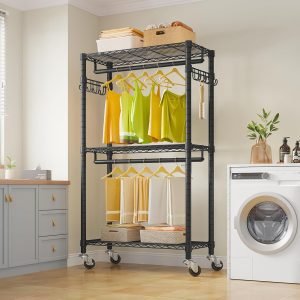 Mini Rolling Clothes Rack