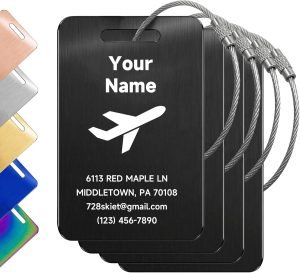 Stainless Steel Luggage Tags