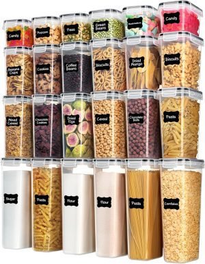 24 pcs Airtight Food Storage Containers with Lids