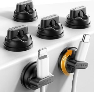 6-Pack Rotatable Cord Holder
