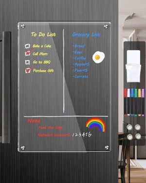 Acrylic Magnetic Dry Erase Board for Fridge