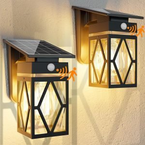 2 Pack Solar Porch Lights 