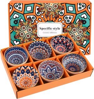 Ceramic 10 oz Dipping Bowls Set