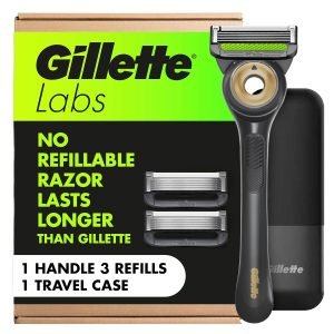 GilletteLabs With Exfoliating Bar Shaving Razor For Men 