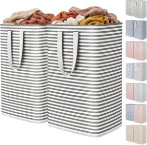 2 Pack Laundry Basket 80L Each