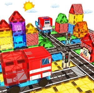 Magnetic Tiles Road Car Set
