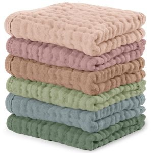 Muslin Baby Washcloths 6 Pack