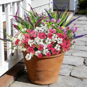 Artificial Flowers for Spring Summer Outdoor Decoration 